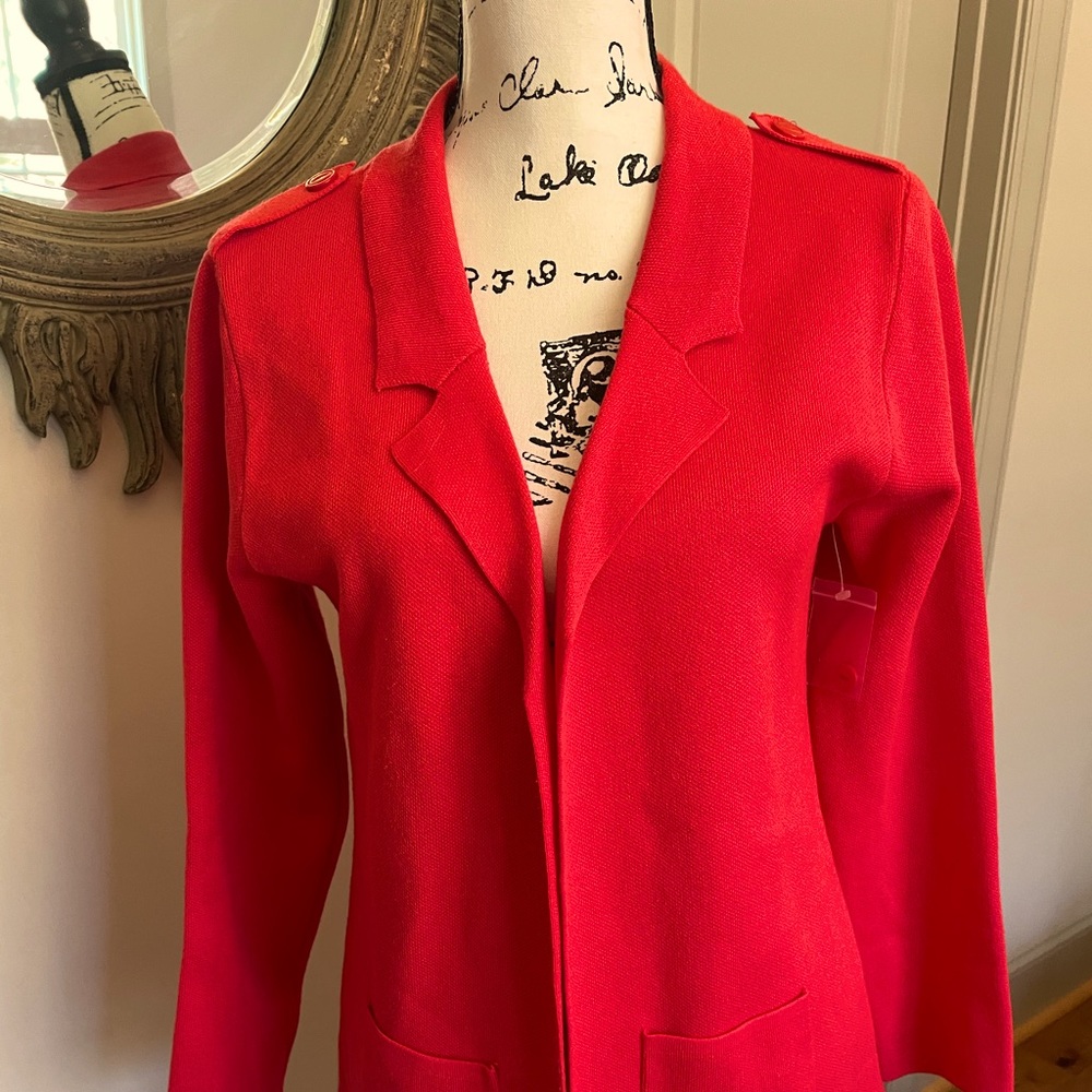 Sweater jacket with epaulettes!